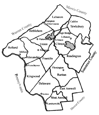 Hunterdon County Map